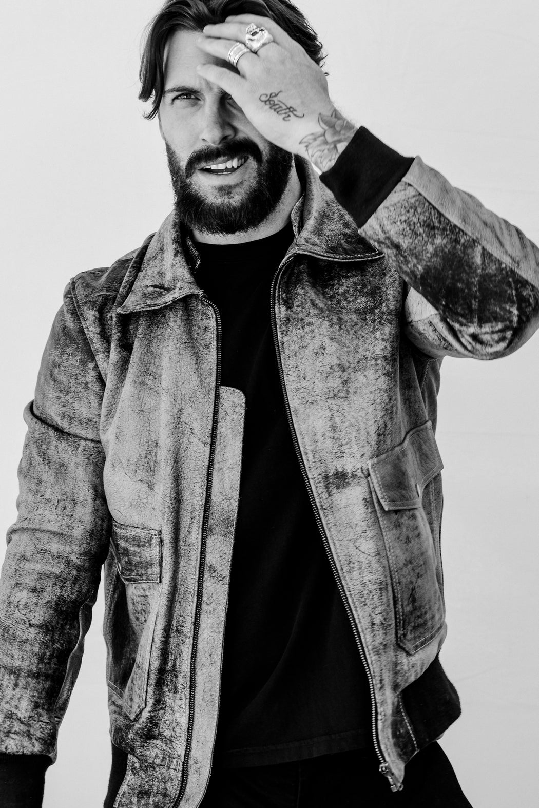 MENS BLACK SPIRIT BOMBER